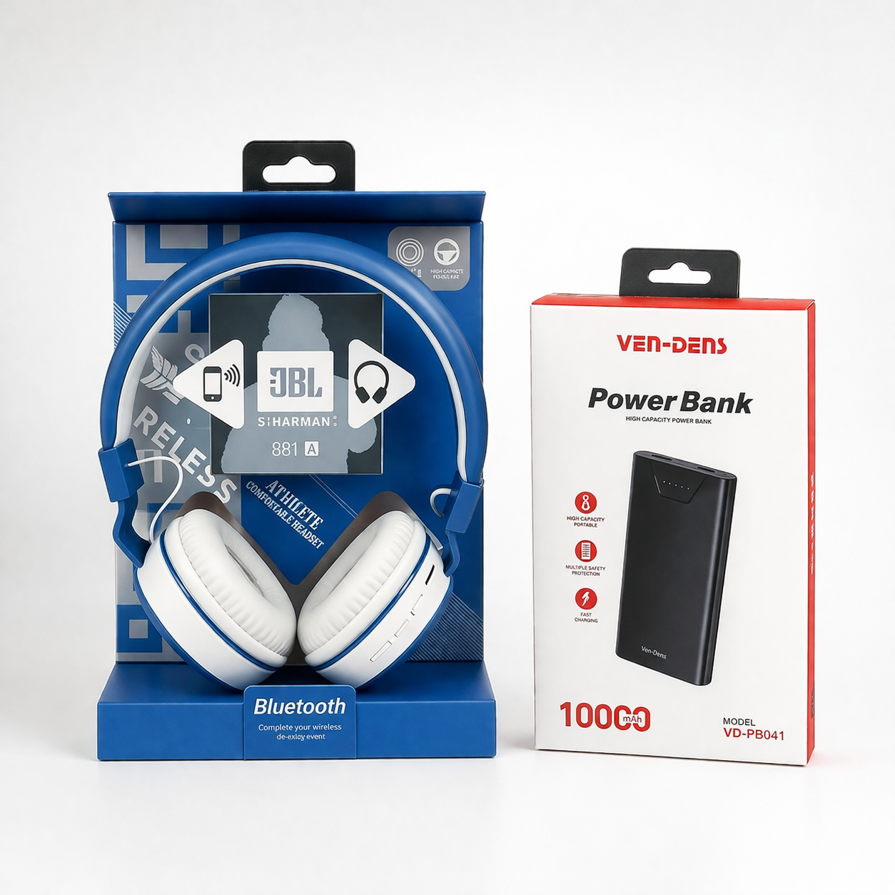 Wireless Headphone + VEN-DENS 10000mAh Power Bank thumbnail 2